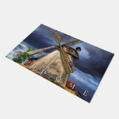 オランダ風車ランドスケープ形式 – ようこそ ドアマット (アングル)