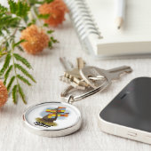 オランダ風車旅行ポスター キーホルダー (側面)