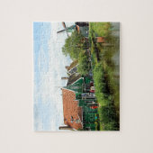 オランダ風車村 ジグソーパズル (縦)