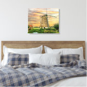 オランダ風車 キャンバスプリント (インサイチュ (寝室))