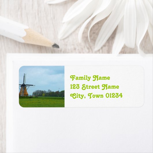 オランダ風車 ラベル (インサイチュ)