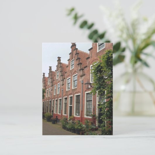 オランダ魅力的通り建築美しいクアント ポストカード (スタンド正面)