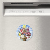 オランダ黄金時代の古典的な花の静物画 マグネット (インサイチュ (食洗機))