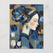 オランダ黄金時代の女性肖像画 ポストカード (正面)