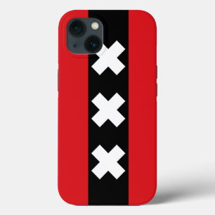 オランダ・アムステルダム国旗 iPhone 13ケース