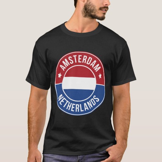 オランダ・アムステルダム市Tシャツ Tシャツ (正面)