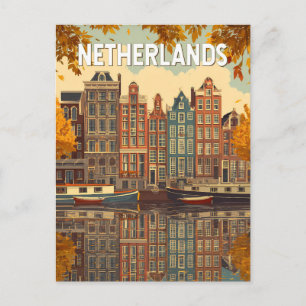 オランダ イラスト 旅行 アート ヴィンテージ ポストカード