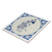 オランダ – インドネシアの影の操り人形デルフトBlauw V2. タイル (側面)