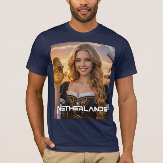 オランダ - オランダ語 Tシャツ (正面)