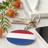 オランダ(オランダ)フラグ キーホルダー (側面)