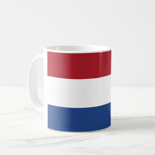 オランダ(オランダ)フラグ コーヒーマグカップ (正面左)