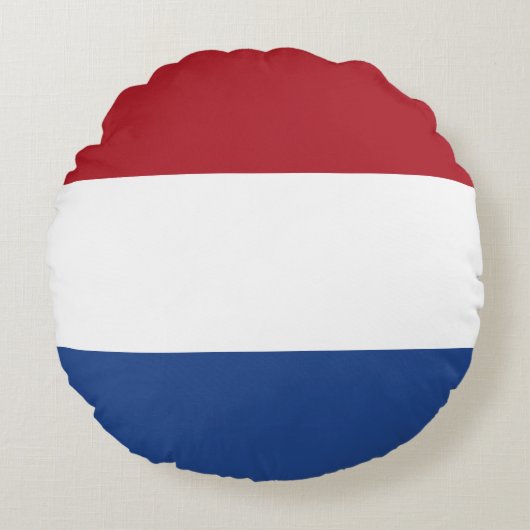オランダ(オランダ)フラグ ラウンドクッション (正面)