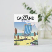オランダ カッツァント 海岸 旅行 ポスター ポストカード (スタンド正面)