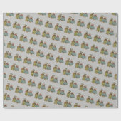 オランダ・キッズ、デルフト・ルック、 ラッピングペーパー (フラット)