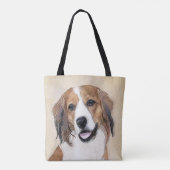 オランダ・コイケルホンディエの絵画 - 犬の芸術 トートバッグ (裏面)