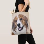オランダ・コイケルホンディエの絵画 - 犬の芸術 トートバッグ (クローズアップ)