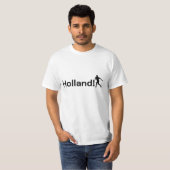 オランダ サッカー アスレチックスタイル カスタマイズ Tシャツ (正面フル)