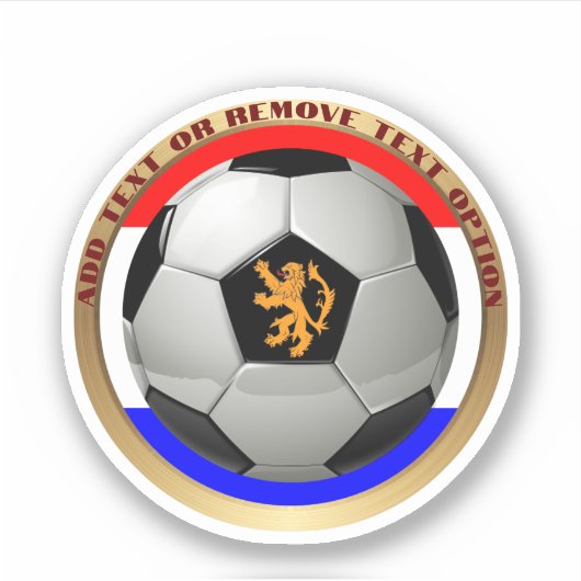 オランダ サッカー ボール スポーツ シール (正面)