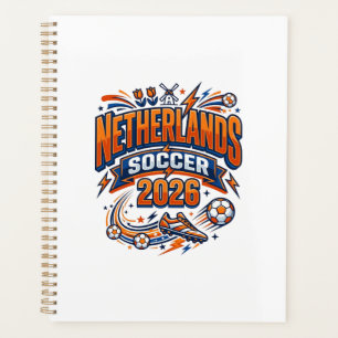 オランダ サッカー 2026 サッカー 太字 国名 タイポグラフィ プランナー手帳