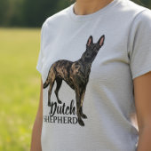オランダ+シェパード -Hollandse+Herdershond Tシャツ