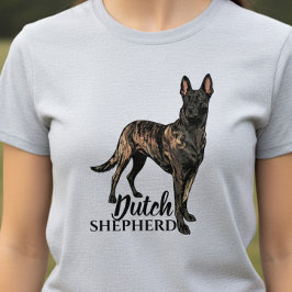 オランダ+シェパード -Hollandse+Herdershond Tシャツ