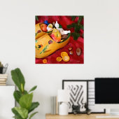 オランダ_シューズ_メリークリスマス ポスター (ホームオフィス)