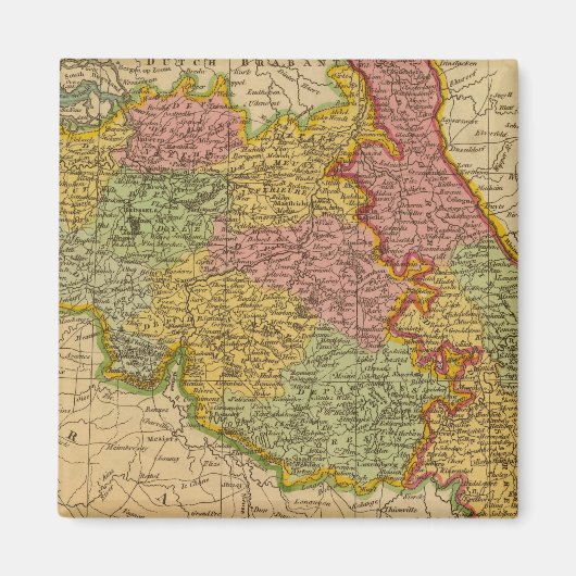 オランダ、ドイツW of Rhine マグネット (正面)