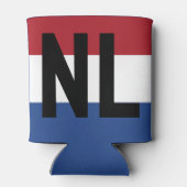 オランダ – フラグと省略形 缶クーラー (裏面)