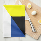 オランダ・ベルギー国旗の半国旗 キッチンタオル (四つ折り)