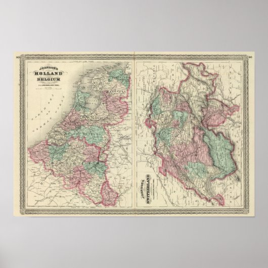 オランダ、ベルギー、スイス ポスター (正面)