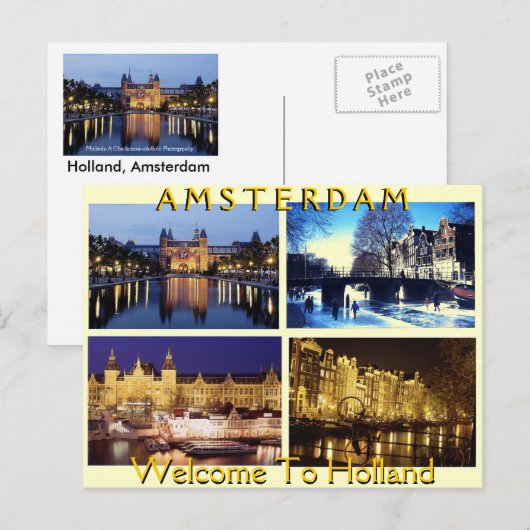 オランダ ポストカード (正面/裏面)