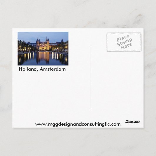 オランダ ポストカード (裏面)