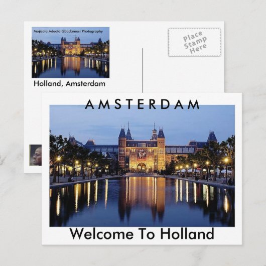 オランダ ポストカード (正面/裏面)