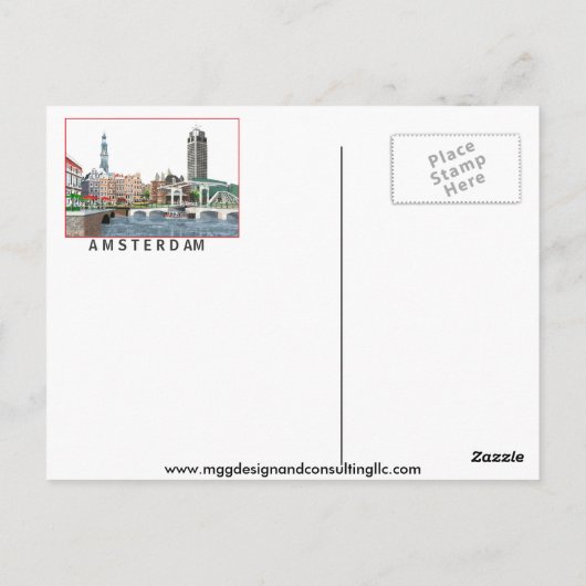 オランダ ポストカード (裏面)