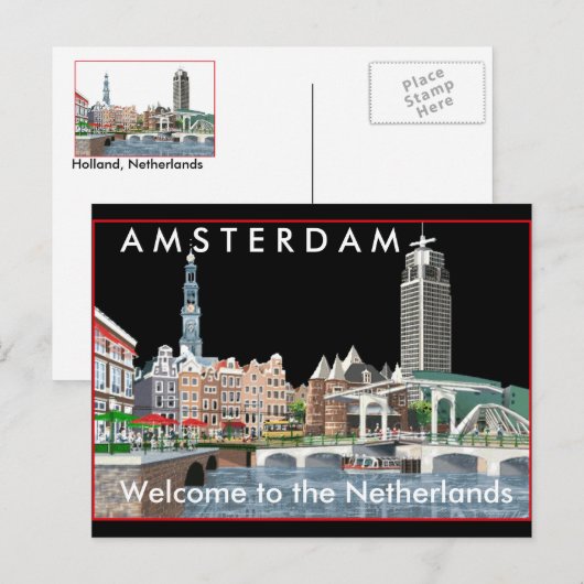オランダ ポストカード (正面/裏面)