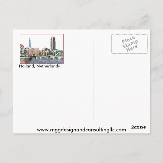 オランダ ポストカード (裏面)