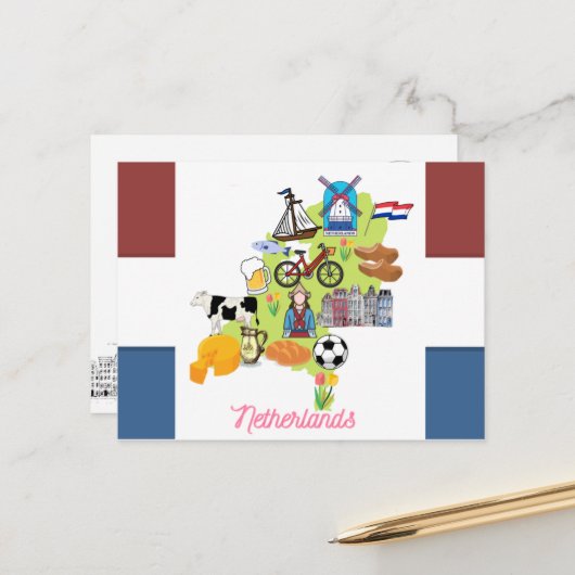 オランダ ポストカード (正面/裏面インサイチュ)