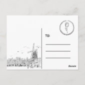 オランダ ポストカード (裏面)