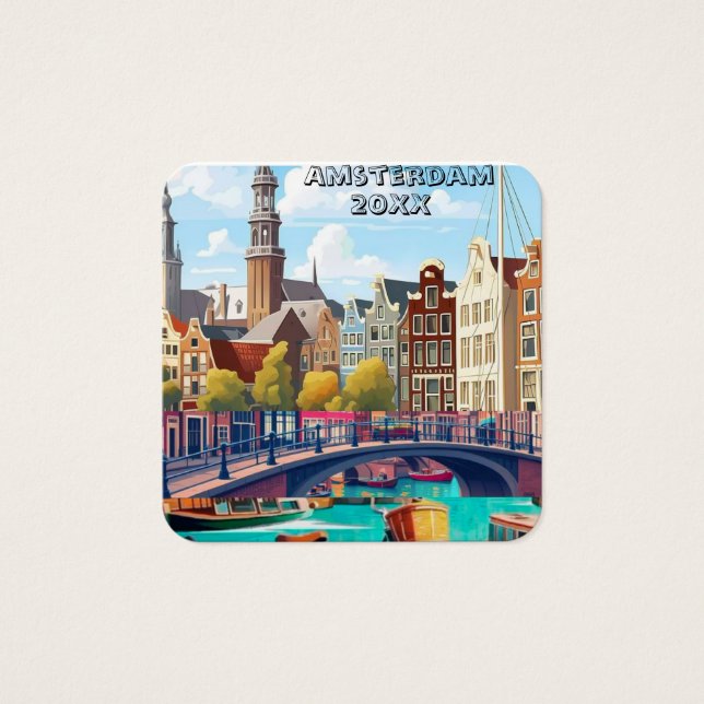 オランダ ポストカード アムステルダムの旅 (正面)