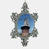 オランダ、ミシガン州の雪片のオーナメント1 スノーフレークピューターオーナメント (左)