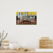 オランダ、ミシガン州 – ラージ・レター・シーン ポスター (キッチン)