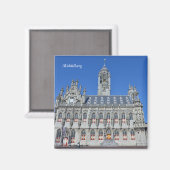 オランダ ミッデルブルフ市庁舎 旅行 マグネット (正面/裏面)