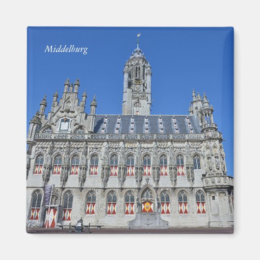 オランダ ミッデルブルフ市庁舎 旅行 マグネット (正面)