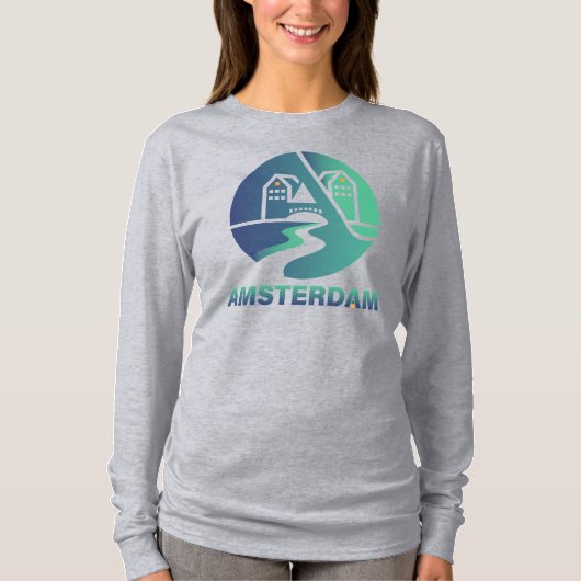 オランダ ヨーロッパ アムステルダム Tシャツ (正面)