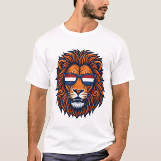 オランダ ライオン オランダ国旗 ホランド オレンジ オランダ人 P Tシャツ