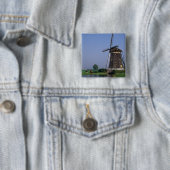 オランダ ライデンシャンダムの風車 缶バッジ (インサイチュ)