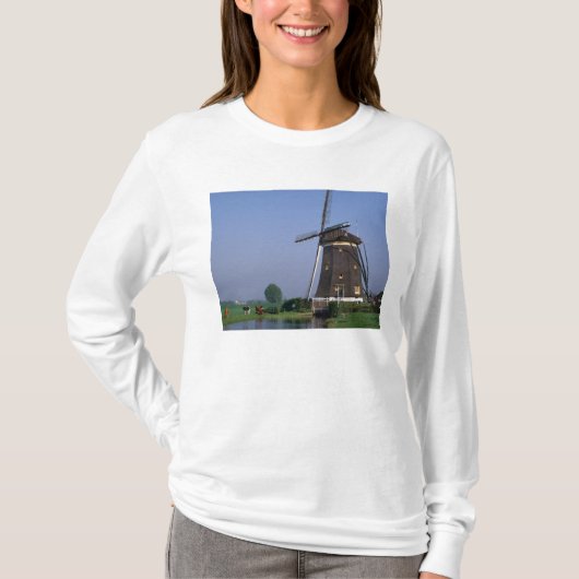 オランダ ライデンスタインの風車 Tシャツ (正面)