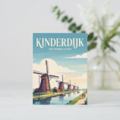 オランダ 南ホラント州 キンデルダイク ポストカード (スタンド正面)