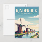 オランダ 南ホラント州 キンデルダイク ポストカード (正面/裏面)