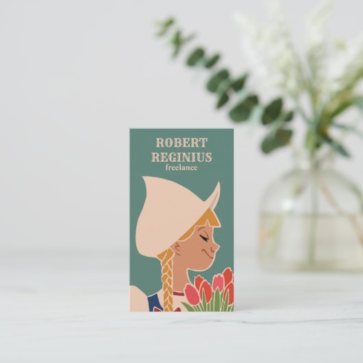 オランダ 名刺 (スタンド正面)